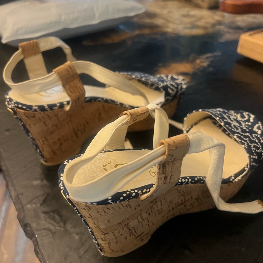 Chanel Stylish Women's Wedge Sandals